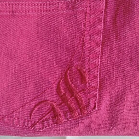 Spirited Randolph Duke Jeans Size 12 Pink / Fuschia Zipper and Double Button - Picture 4 of 12